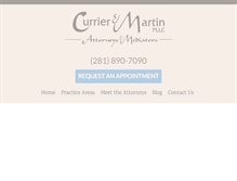 Tablet Screenshot of curriermartin.com